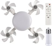 2 In 1 Drone Fan with LED Light Remote Control Hanging Fan 3 Gears Silent Ceiling Drone Fan for Dining Room Bedroom Living Room