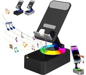 3 en 1 TENEDOR audio del teléphone del poder de Bluetooth, soporte del teléfono Celular con El altavoz inalámbrico,