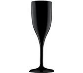 MONOUSO | Copa Durable SAN Negra para Cava 150ml (6 Uds)