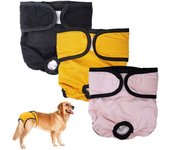 Pañal lavable para perra - pañal reutilizable para perrito caliente de alta calidad - pañal para perro altamente absorbente - pañal para perra con incontinencia para mascotas con hebilla ajustable
