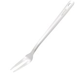 DESEOS Tenedor carne | Utensilio cocina | 35cm | Acero inox | Resistente y duradero | Apto para lavavajillas