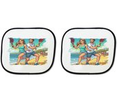 MERCHANDMANIA PARASOL DOBLE padel juego playa raquetas deporte amigos sunshield coche