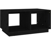 vidaXL Mesa de centro madera maciza de pino 80x50x40 cm Natural, Blanco, Gris Mesita de Salón o Comedor o Auxiliar Mesa de Café Meuble Salón