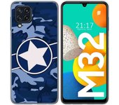 Funda Silicona para Samsung Galaxy M32 diseño Camuflaje 03 Dibujos
