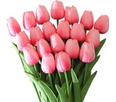 10PCS Artificial Flower Real Touch Tulip Scrapbooking Vase for Home Decor Wedding Garden Rose Arch Garland  Mother's Day Bouquet