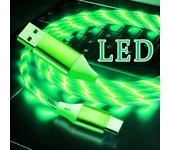 Streamer Charger Cable LED Light Up Lightning TypeC Cable USB Fast Charger Cord  for iPhone 14 13 12 11 Pro Max X XS iPad 9 mini