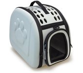 Arquivet Transportín Plegable Gris 42X27x32 Cm (Pequeñas Mascotas)