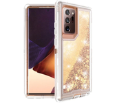 Heavy Duty Transparent Glossy for Samsung Galaxy S23 S24 Ultra S22 S21 S20 S10Plus Note 20 Shockproof Liquid Glitter Rugged Case