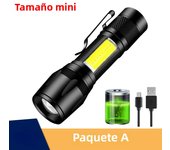 100000 Lumens Powerful LED Flashlight Rechargeable USB 18650 Waterproof Zoom Fishing Hunting Tactical Flashlight ABS Material