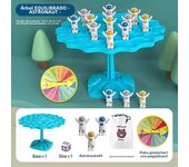 Fun Frog Balance Tree Children Math Toys Balancing Board Game Parent-child Interaction Tabletop Balance Game Toy Gift for Kids