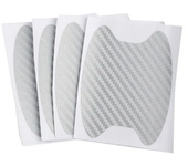 4Pcs Set Car Styling Mouldings Sticker Car Door Sticker Carbon Fiber Scratches Resistant Cover Auto Handle Protection Film Parts