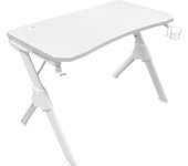 Mars Gaming MGD, Mesa Gaming Ergonómica, Soporte Cascos y Botella, 110x60cm, Mesa PC Negro o Blanco