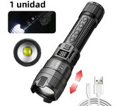 100000 Lumens Super Bright Long Range LED Flashlight Tactical Flashlight Outdoor Waterproof Flashlight Camping Lantern Torch