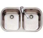Fregadero Sobre-encimera Acero inoxidable Rectangular 2 Senos TEKA STYLO 2C Ref.  10107028 10107028 Inox