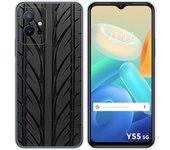 Funda Silicona para Vivo Y55 5G diseño Neumatico Dibujos