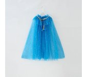 Summer Girl Princess Party Accessories Cloak Snow Queen Elsa Anna Costume Cape Rapunzel Aurora Sequins Tulle Halloween Mantle