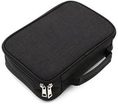 Estuche para Libros con Cremallera de Alta capacidad, estuche para Papeles de Papel múltiple Con 72 ranuras1 (Negro)