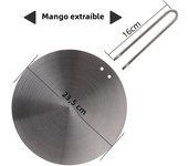 Stainless Steel Gas and Electric Stovetop Heat Diffuser Ring Plate