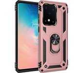Shockproof Armor for Samsung Galaxy S20 FE S10 S10E S9 S8 S7 Ultra Plus 5G Ring Stand Bumper Silicone Phone Back Cover