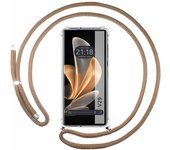 Funda Colgante Transparente para Vivo V29 5G con Cordon Camel