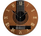 The One of A Kind - Reloj de pared cuadrado con notas musicales, diseño blanco, reloj de madera de 10.0 in, silencioso, sin tictac, funciona con pilas, sala de estar, dormitorio, cocina, granja, decoración de Navidad, cumpleaños
