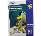 Epson papel premium glossy photo 255g, 50 hojas de a4