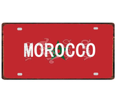 [YZFQ ]30X15CM National Flag Morocco Norway Cyprus Metal Tin Sign City Travel Souvenir  Wall Pub Shop HomeCraft Decor  DC-1345B