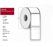 Capture SHIPLABEL105X251-C76 etiqueta de impresora