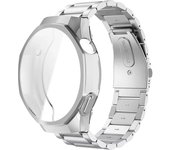 TPU Case+Stainless Steel Strap For Huawei Watch GT5 Pro 46mm Soft Full Cover Protective Shell For Huawei Watch GT 5 46MM Band