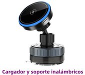 Universal Magnetic Phone Wireless Charger Holder Sucker in Car Home Mirro Gym Bath for Iphone 16 15 14 13 12 11 Pro Max Samsung