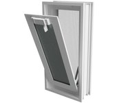 Ventana de Ventilación con Mosquitera Incorporada Cenemar - 19x38x8 - Adecuada para Paredes de Bloques de Vidrio y Tradicionales