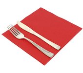 MONOUSO | Servilleta Airlaid Rojo 40x40cm (50 Uds)
