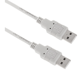 Cable USB 2.0 A macho a USB A macho de 3 m de color gris (AM/AM) - BeMatik