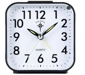 Reloj despertador analógico pequeño con pilas, silencioso, sin tictac, despertador y repetición bajo demanda, pitido, despertador suave, alarma ascendente, fácil instalación (negro)