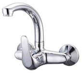 Gsc Evolution Monomando Fregadero Curvado 90º Serie Niágara GSC 3702415 - Acabado Cromado - Cartucho de Discos Cerámicos 40mm - Conexión 1/2 - Caño Fundido Giratorio - Filtros de Montaje en Grifo