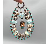 Lindo bebé lindo de pie Cadena de teléfono móvil de moda Lindo abrazo serie teléfono móvil cadena corta