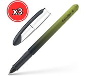 BOLIGRAFO ROLLER BALL VOYAGE VERDE OLIVA MIX SCHNEIDER PACK DE 3