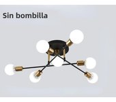Simple Retro Iron Chandelier Lighting Vintage Spider Chandelier Modern Ceiling Lamp for Living Room Lighting Lights Fixture