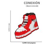Mini Basketball Shoes Building Block Sneakers Model Bricks Toys DIY Assembly Toys Gifts For Boys Kids Backpack Bag Pendant Gifts