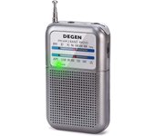 "DEGEN DE333 Radio Portatil Pequeña, Transistores Radio FM Am con Excelente Señal, Mini Radio de Bolsillo, Sintonizador con Indicador, Radio Pilas Pequeña Funciona con AAA Pilas Intercambiables. "