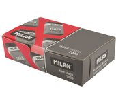 MILAN - Caja 30 Gomas de Borrar Nata Negra 7030. Envueltas Individualmente en Cartón