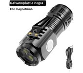 Three-eyed Monster LED Strong Light Flashlight Rechargeable Multifunctional Portable Outdoor Home Mini Flashlight Cap Clip Light
