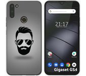 Funda Silicona para Gigaset GS4 diseño Barba Dibujos