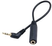 CABLEPELADO Cable de Audio Estereo Jack 3.5mm Hembra a Jack 2.5mm Macho | Adaptador conversor Jack 3.5 mm a 2.5 mm | Adaptador de Conector de Auriculares | TRS 3 pines | Estéreo | 15 cm