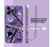 Cartoon Pokemon Phone Case for Apple iPhone 13 Pro 15 Plus XR 12 Mini 11 SE 14ProMax XS Max 8 7 Square Liquid Cover