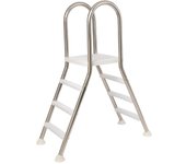 Escalera de piscina de acero inoxidable tipo puente 4 peldaños para piscinas elevadas desde 90 a 132cm | Flexinox