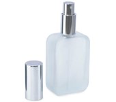 Frasco Perfume  Cristal Mate al Por Mayor | Elegante Petaca para Perfumes Caseros | Pulverizador Eficiente y Tapón a Presión Incluidos