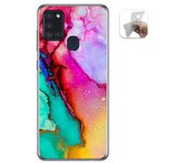 Tumundosmartphone Funda Gel Tpu para Samsung Galaxy A21s diseño Mármol 15 Dibujos