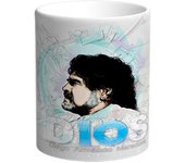 Taza Maradona. D10S. Futbol. Argentina. Boca. El pelusa. Barrilete cosmico Diego Armando