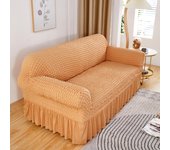 High elastic bubble grid sofa cover 1/2/3/4 with skirt hem, all season universal pet anti dirt